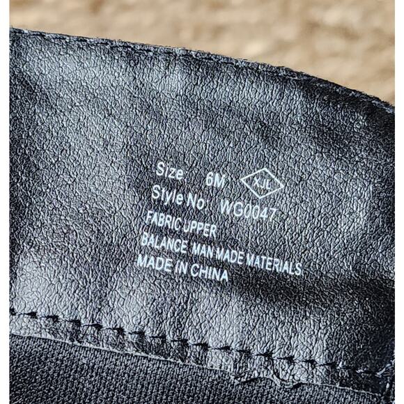 Gloria Vanderbilt Beatrice Knee High Black Microsuede Tall Boots Size 6 M - Picture 11 of 11